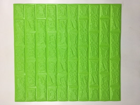 El PE 3d hace espuma color verde Antibiosis de las etiquetas engomadas de la pared